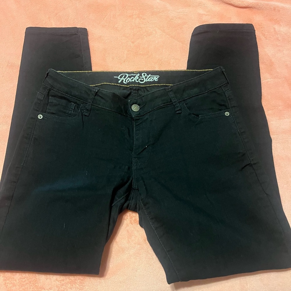 Old Navy Black Rockstar Stretchy Slim Fit Skinny Jeans
